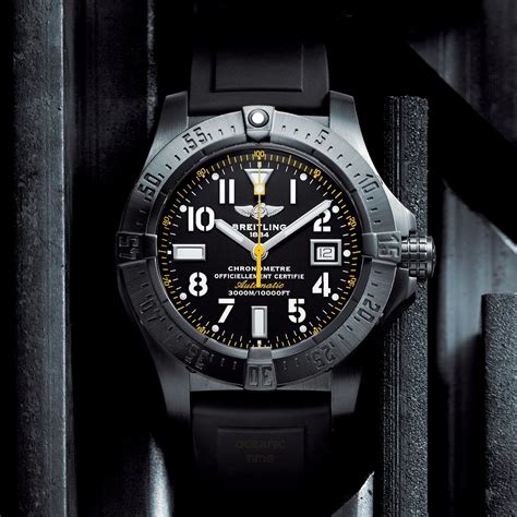 breitling seawolf avenger blacksteel code yellow|Breitling Avenger seawolf yellow dial.